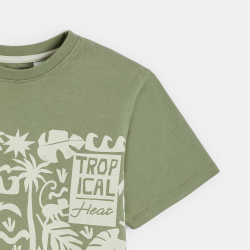 تيشيرت بأكمام قصيرة مطبوع،...